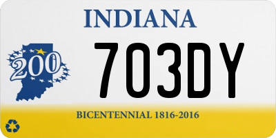 IN license plate 703DY