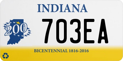 IN license plate 703EA