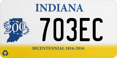 IN license plate 703EC