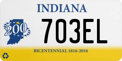 IN license plate 703EL