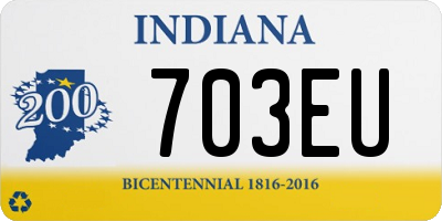 IN license plate 703EU