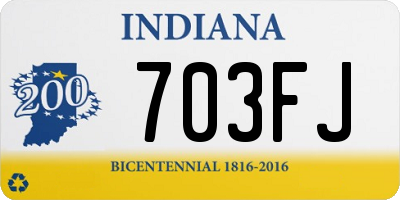 IN license plate 703FJ