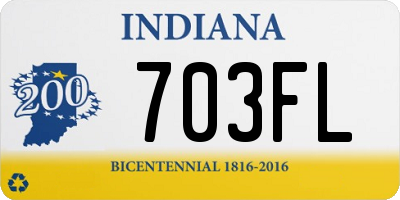 IN license plate 703FL