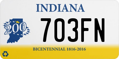 IN license plate 703FN