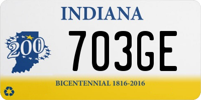 IN license plate 703GE