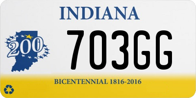 IN license plate 703GG