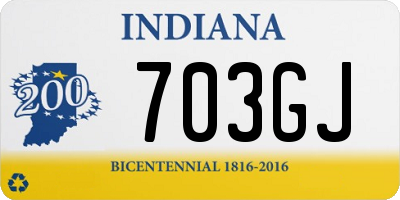 IN license plate 703GJ