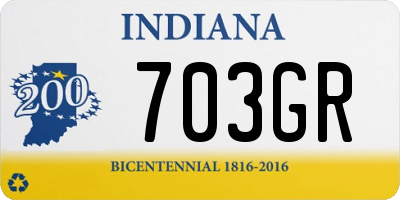 IN license plate 703GR