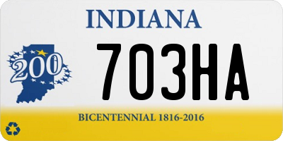 IN license plate 703HA