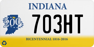 IN license plate 703HT