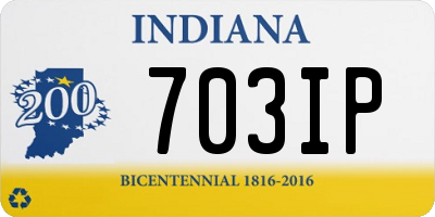 IN license plate 703IP