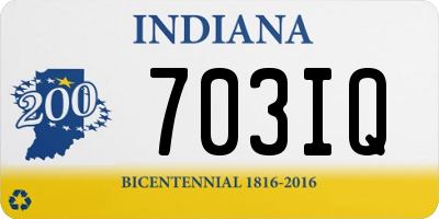 IN license plate 703IQ