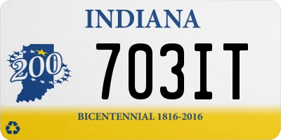 IN license plate 703IT