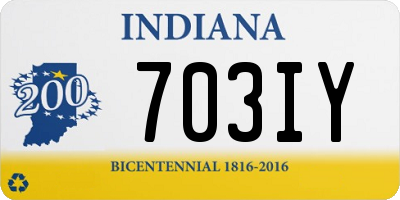 IN license plate 703IY