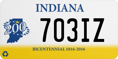 IN license plate 703IZ