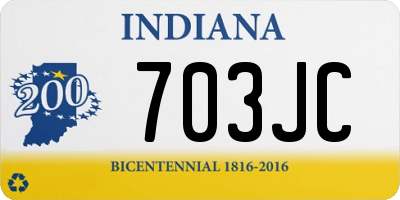 IN license plate 703JC