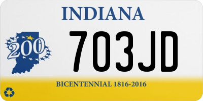 IN license plate 703JD