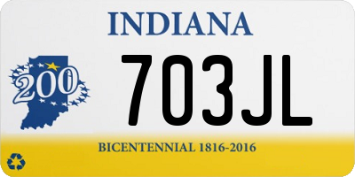 IN license plate 703JL