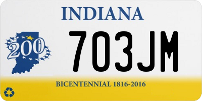 IN license plate 703JM