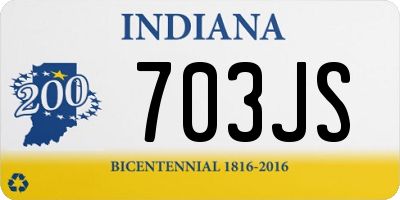 IN license plate 703JS