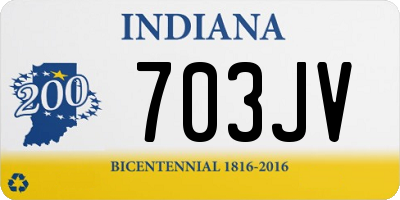 IN license plate 703JV