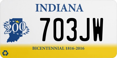 IN license plate 703JW