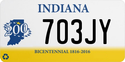 IN license plate 703JY