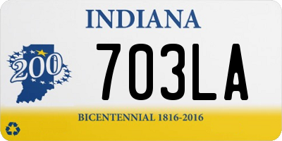 IN license plate 703LA