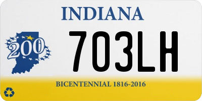 IN license plate 703LH