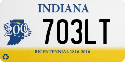 IN license plate 703LT