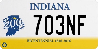 IN license plate 703NF