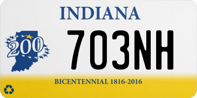 IN license plate 703NH