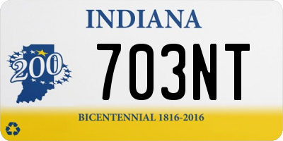 IN license plate 703NT