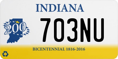 IN license plate 703NU