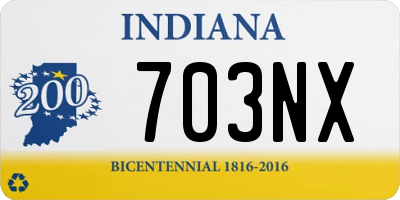 IN license plate 703NX