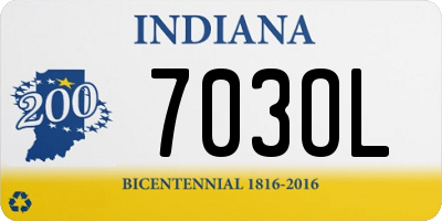 IN license plate 703OL