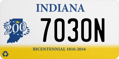 IN license plate 703ON
