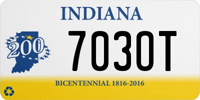 IN license plate 703OT