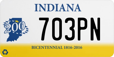 IN license plate 703PN