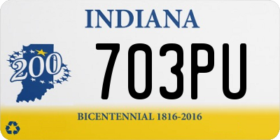 IN license plate 703PU