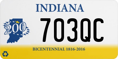 IN license plate 703QC