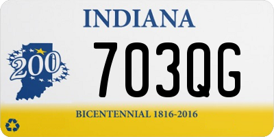 IN license plate 703QG