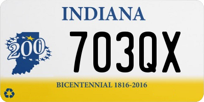 IN license plate 703QX