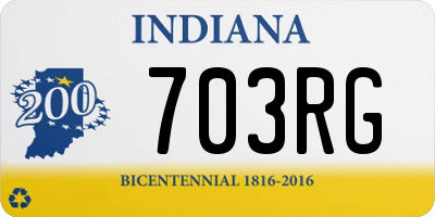 IN license plate 703RG