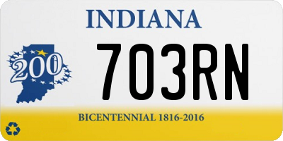 IN license plate 703RN