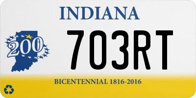 IN license plate 703RT