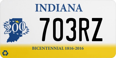 IN license plate 703RZ