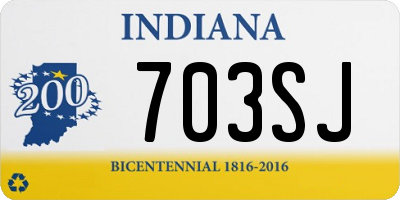 IN license plate 703SJ