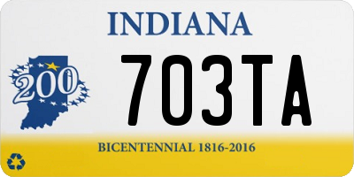 IN license plate 703TA