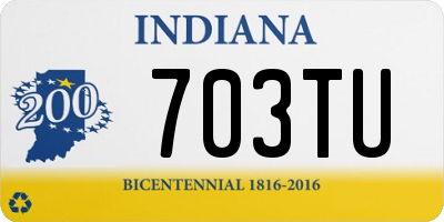 IN license plate 703TU